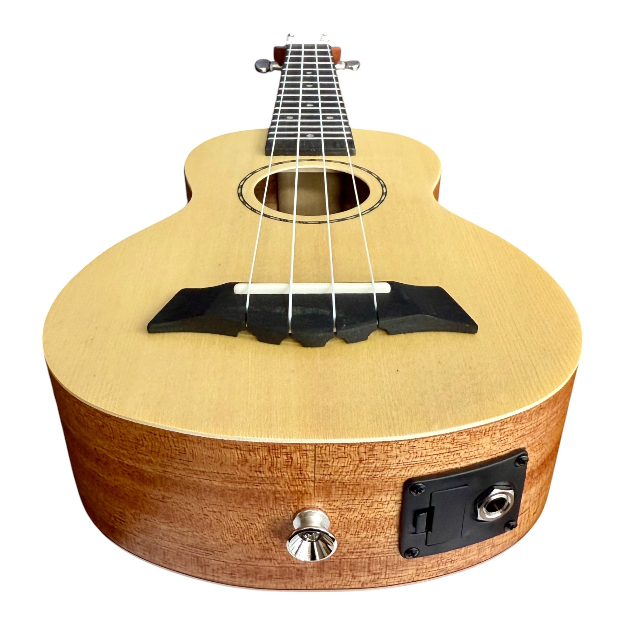 Haze UK120 Spruce Top Acoustic-Electric 21" Soprano Ukulele in Natural Matte - UK12021EQ