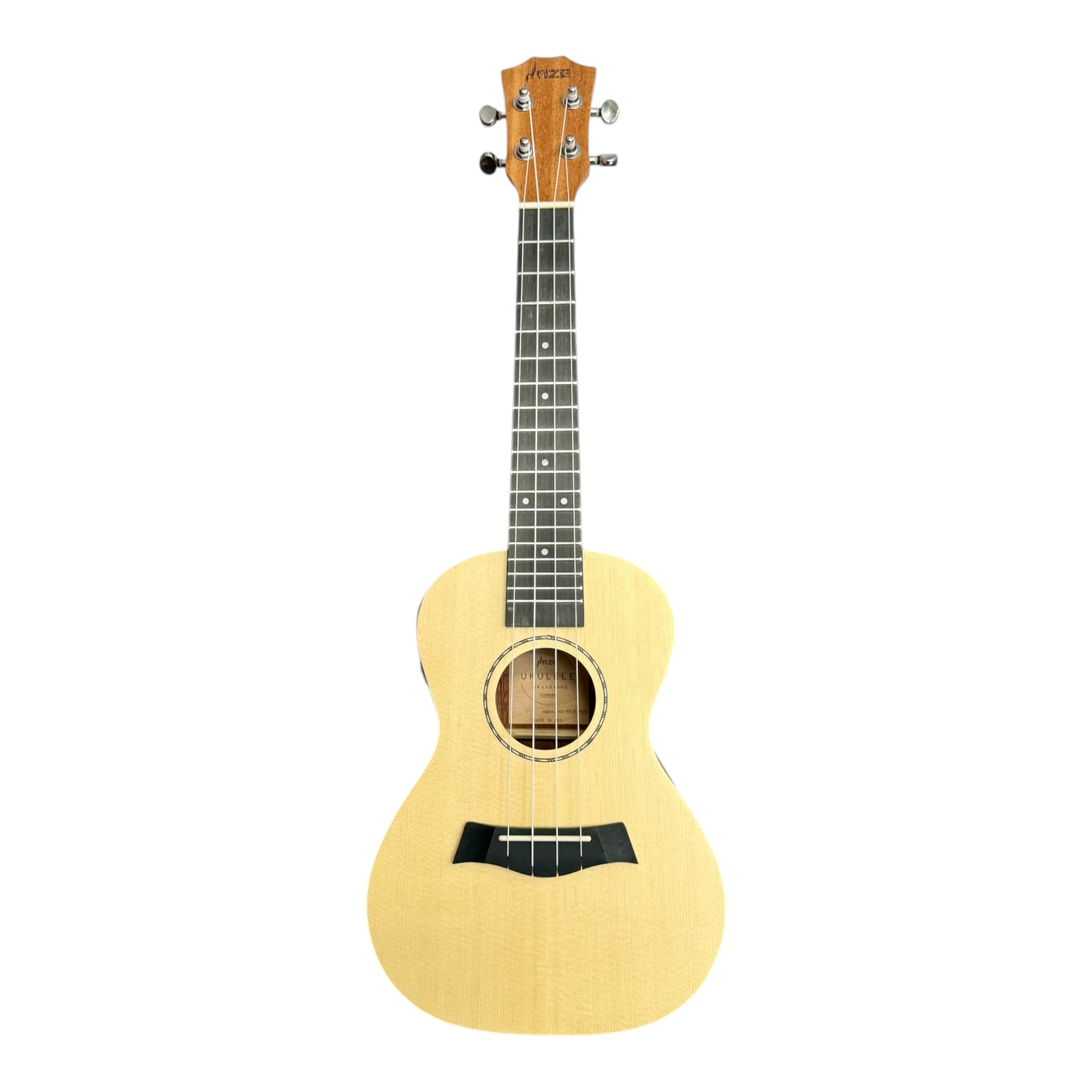 Haze UK120 Spruce Top Acoustic-Electric 23" Concert Ukulele in Natural Matte - UK12023EQ