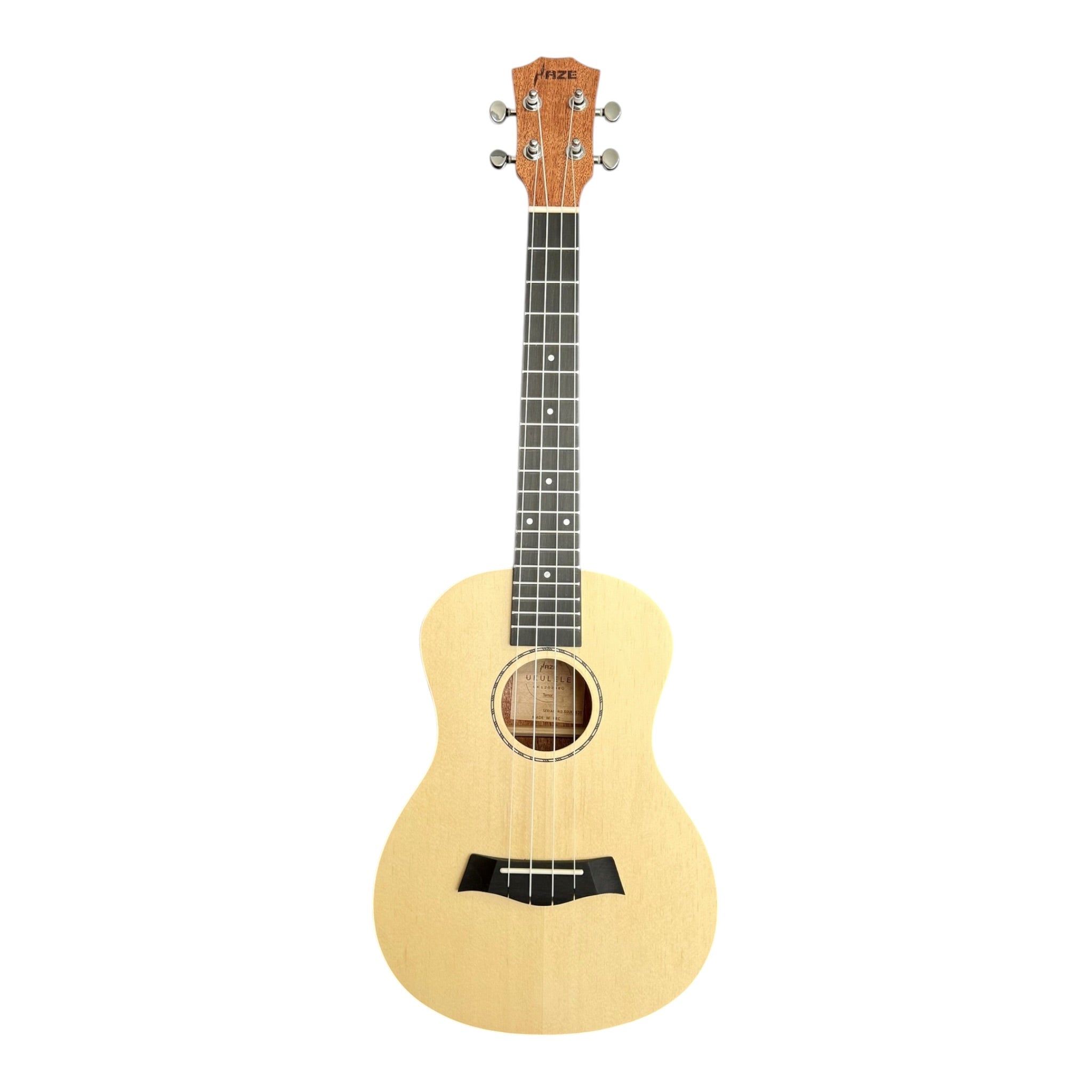 Haze UK120 Spruce Top Acoustic-Electric 26" Tenor Ukulele in Natural Matte - UK12026EQ