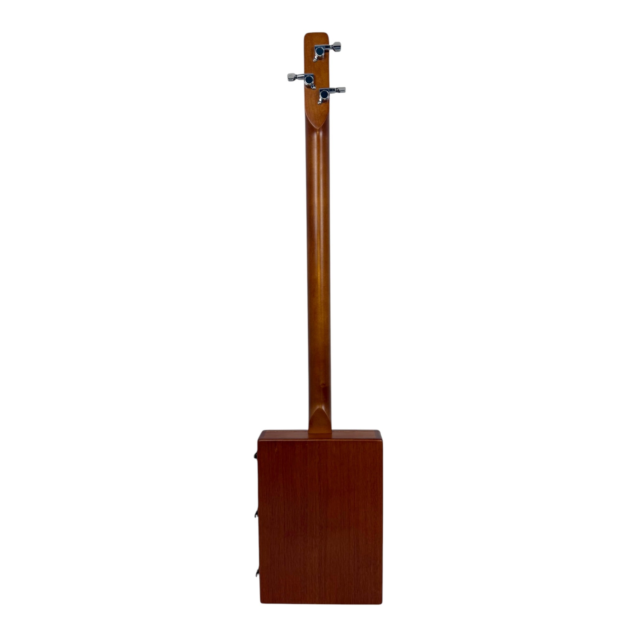 Haze X1 "Blues" Mahogany Body 3-String Cigar Box Guitar Complete DIY Kit - Passive Piezo Pickup (Optional Slide Available)