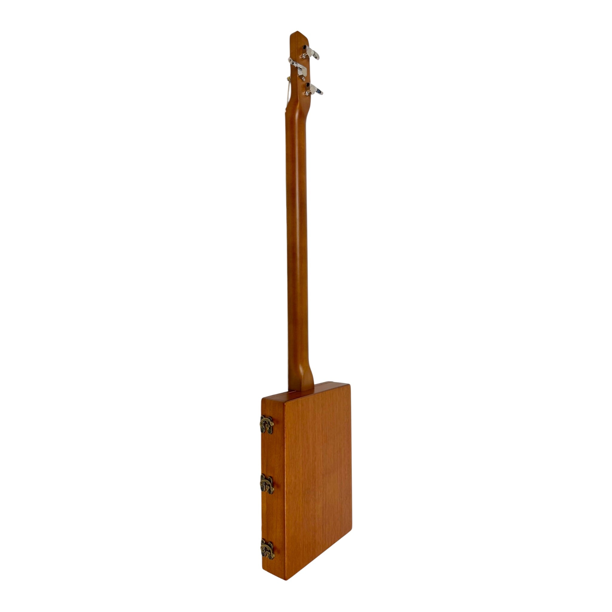 Haze X1 "Blues" Mahogany Body 3-String Cigar Box Guitar Complete DIY Kit - Passive Piezo Pickup (Optional Slide Available)