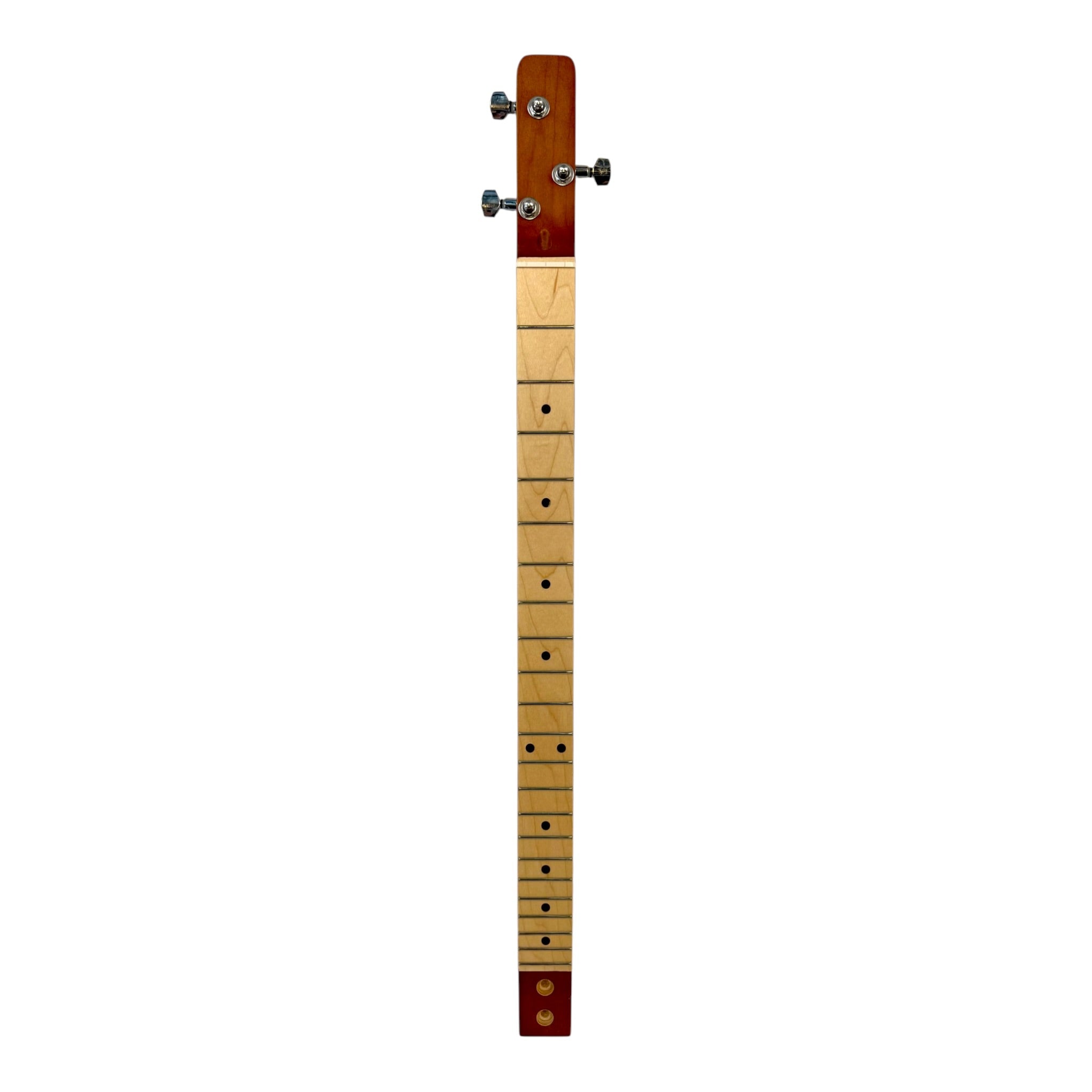Haze X1 "Blues" Mahogany Body 3-String Cigar Box Guitar Complete DIY Kit - Passive Piezo Pickup (Optional Slide Available)