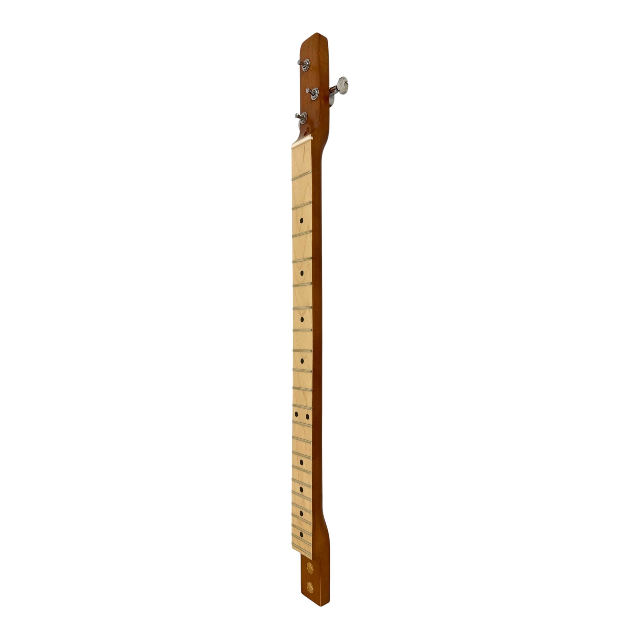 Haze X1 "Blues" Mahogany Body 3-String Cigar Box Guitar Complete DIY Kit - Passive Piezo Pickup (Optional Slide Available)