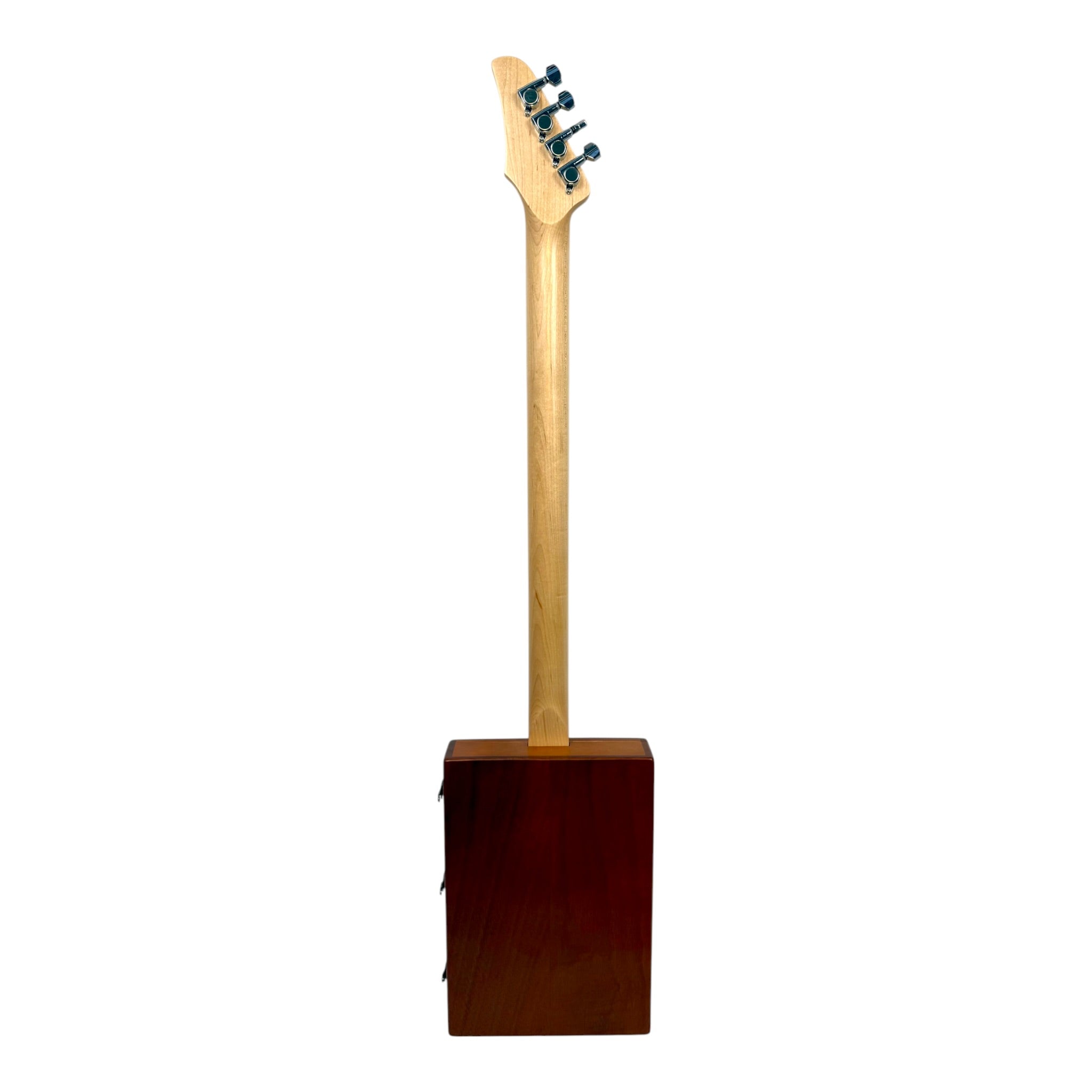 Haze X4 "Blues" Mahogany Body 4-String Electric Cigar Box Guitar Complete DIY Kit - Passive Single Coil Pickup