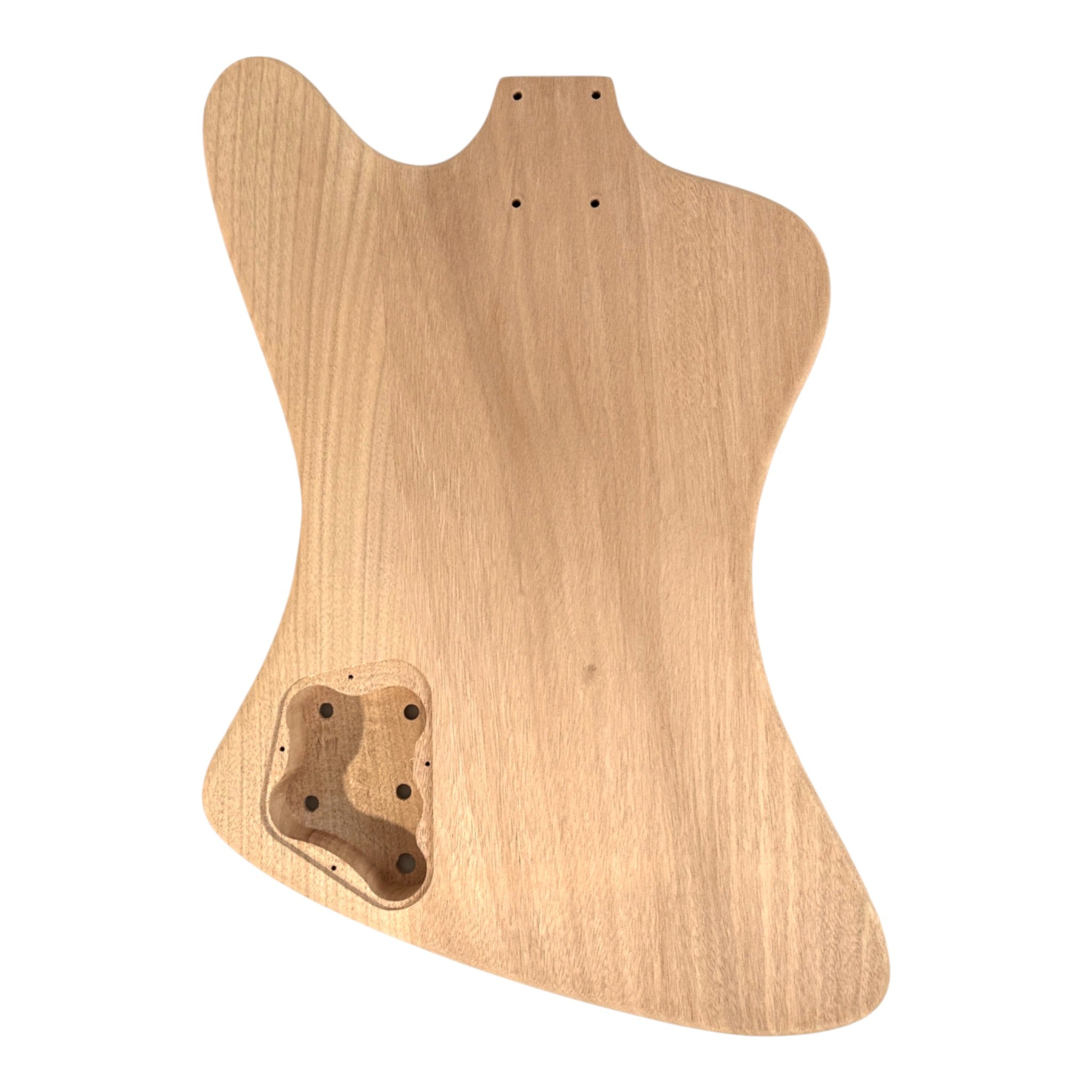 HSFB1930MDIY Solid Mahogany Bolt-On Neck HFB H-H Electric Guitar DIY Kit - Complete No-Soldering w/ White Pickguard & Chrome Hardware