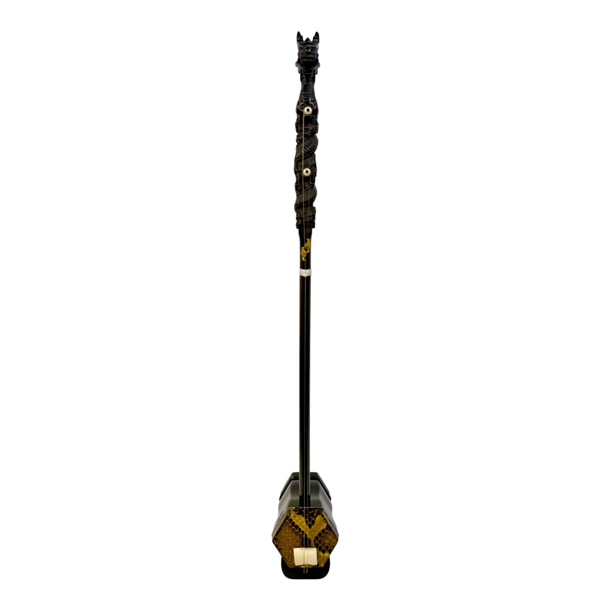 Hua Yin 华音 HY132L1 "Blossom Dragon" Ebony Erhu - Premium Travel Hard Case - Professional Series
