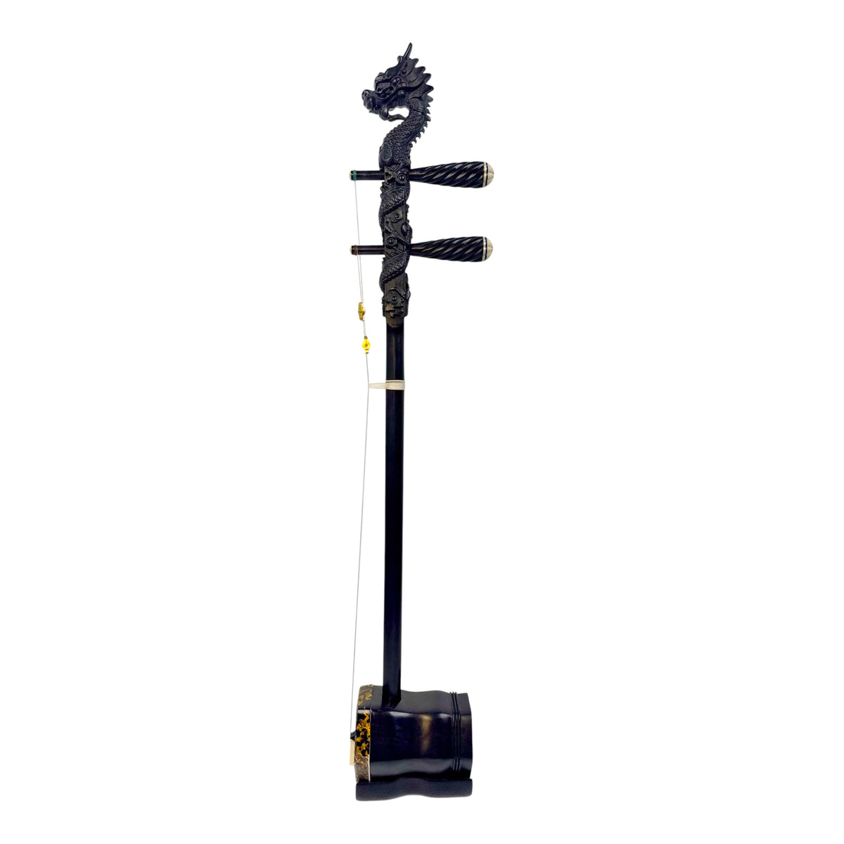 Hua Yin 华音 HY132L1 "Blossom Dragon" Ebony Erhu - Premium Travel Hard Case - Professional Series