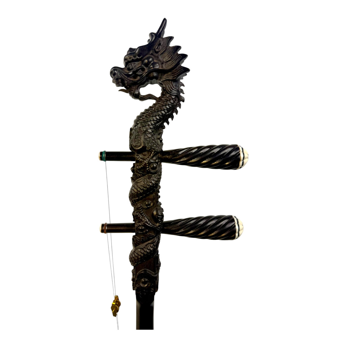 Hua Yin 华音 HY132L1 "Blossom Dragon" Ebony Erhu - Premium Travel Hard Case - Professional Series