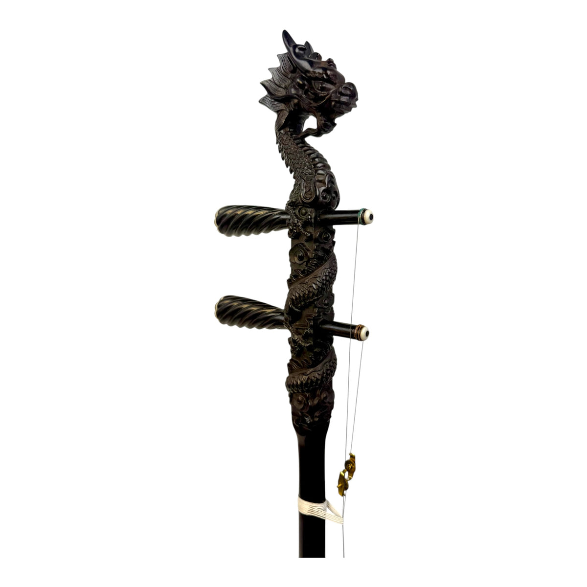 Hua Yin 华音 HY132L2 "Ruyi Dragon" Ebony Erhu - Premium Travel Hard Case - Professional Series