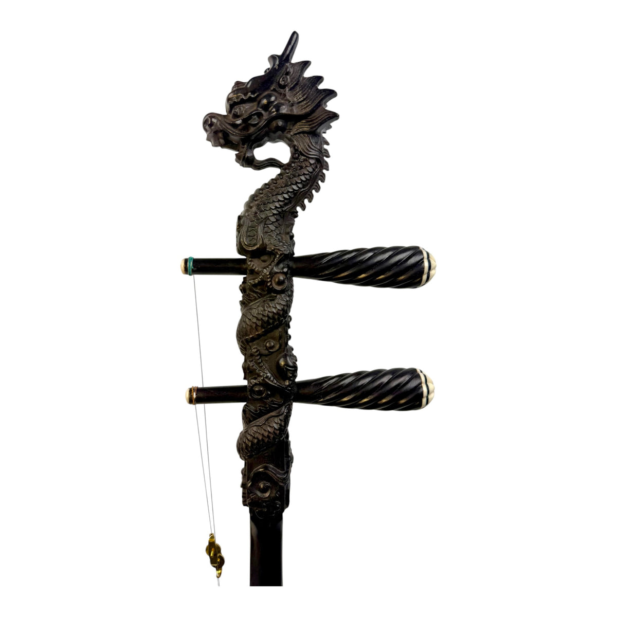 Hua Yin 华音 HY132L2 "Ruyi Dragon" Ebony Erhu - Premium Travel Hard Case - Professional Series