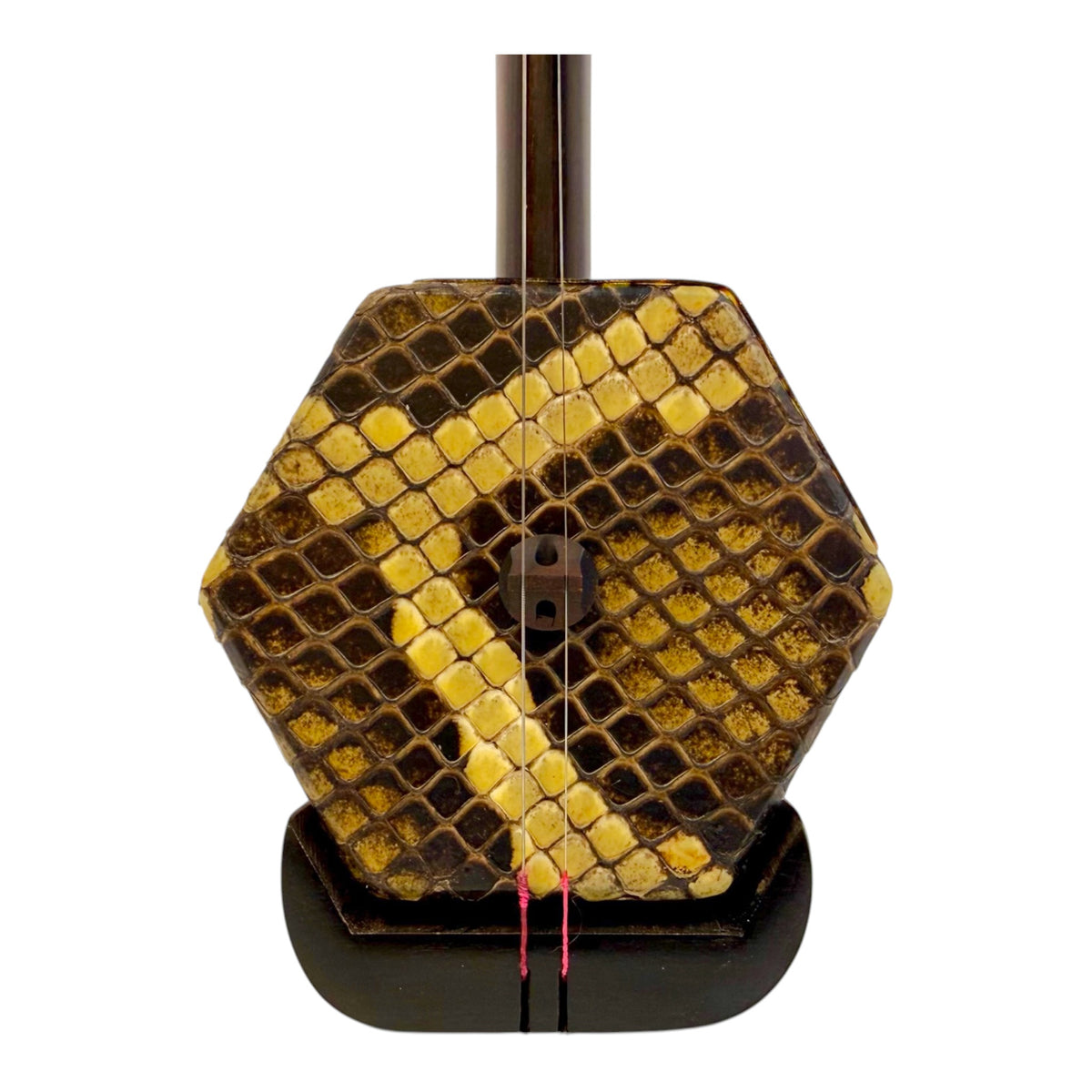 Hua Yin 华音 HY132S “Sacred Lotus” Ebony Erhu with Silver Inlay - Premium Travel Hard Case - Professional Series
