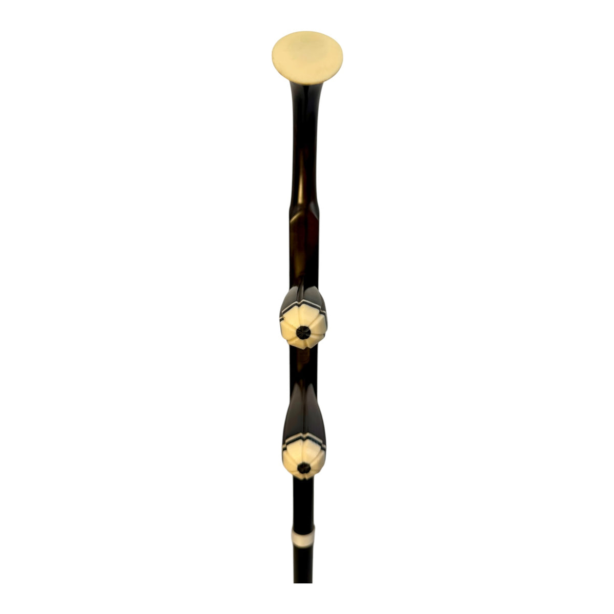 Hua Yin 华音 HY132S “Sacred Lotus” Ebony Erhu with Silver Inlay - Premium Travel Hard Case - Professional Series