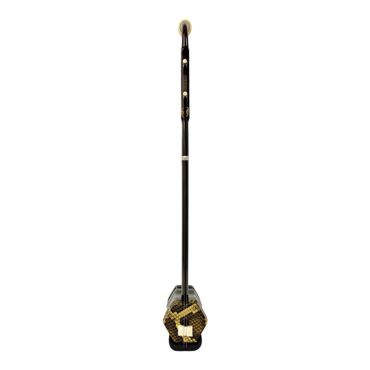 Hua Yin 华音 HY132S “Sacred Lotus” Ebony Erhu with Silver Inlay - Premium Travel Hard Case - Professional Series