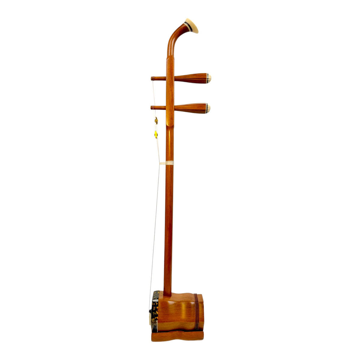 Hua Yin 华音 HY133 “Golden Crescent” Burmese Huanghuali Erhu in Natural Rosewood Finish - Premium Travel Hard Case - Intermediate Series