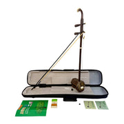 Hua Yin HY825 Wenge Erhu with Dark Brown Finish - Hard Shell Case - Student Series