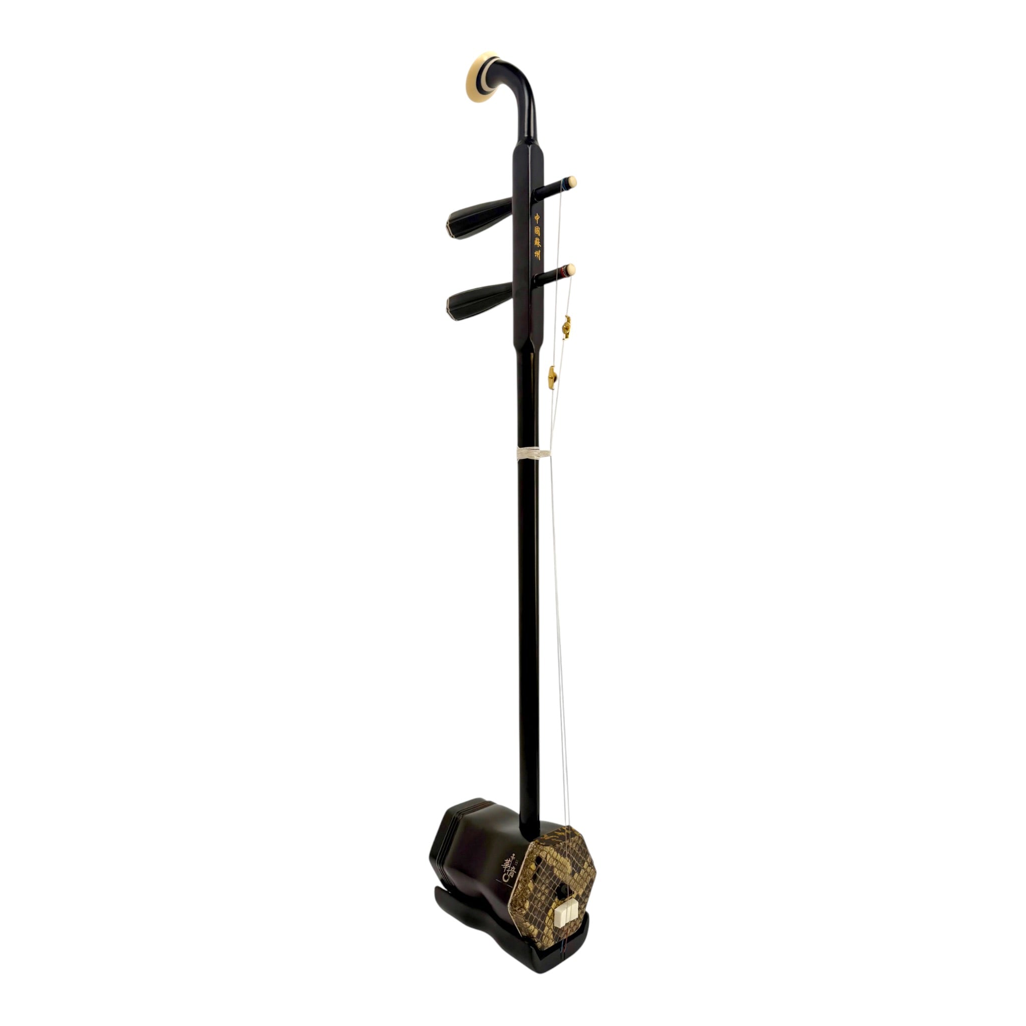 Hua Yin HY832 Rosewood-Style Erhu with Dark Coffee Finish - Hard Shell Case - Student Series