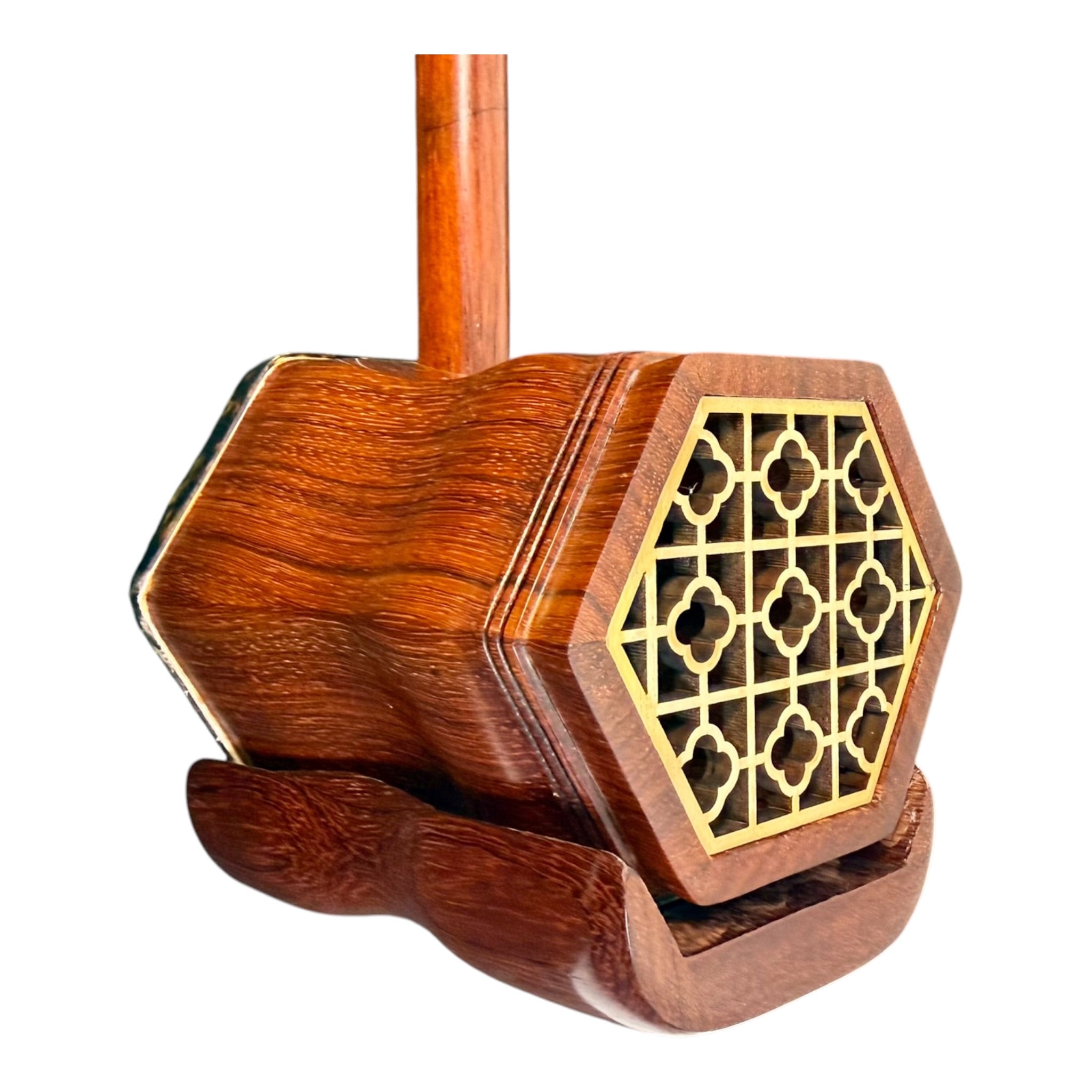 Hua Yin HYT822 African Rosewood Erhu with Carved Bone Inlays - Student Series