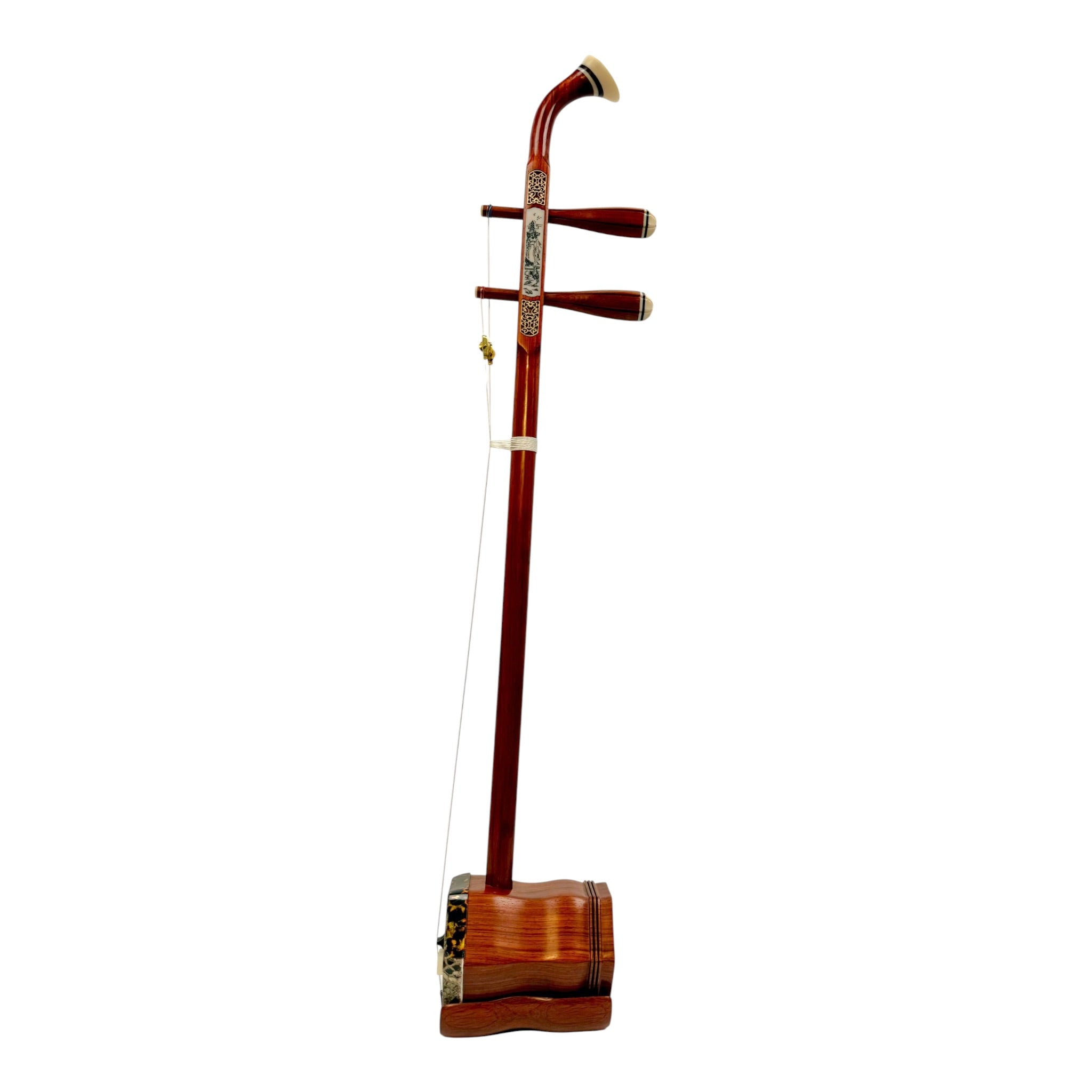 Hua Yin HYT822 African Rosewood Erhu with Carved Bone Inlays - Student Series