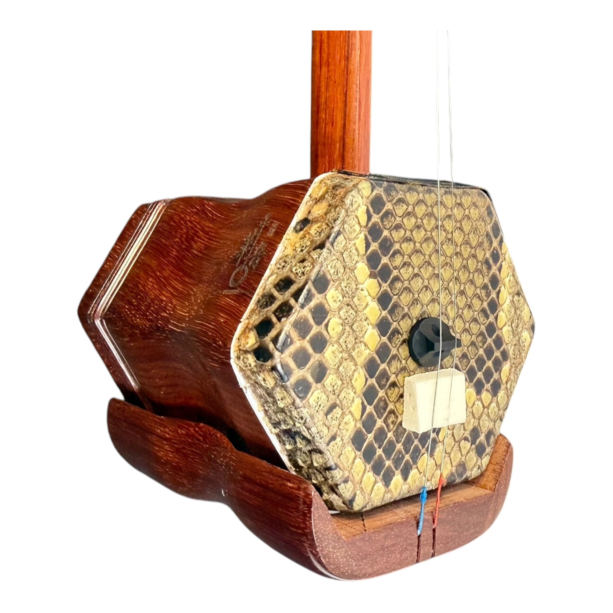 Hua Yin HYT822 African Rosewood Erhu with Carved Bone Inlays - Student Series