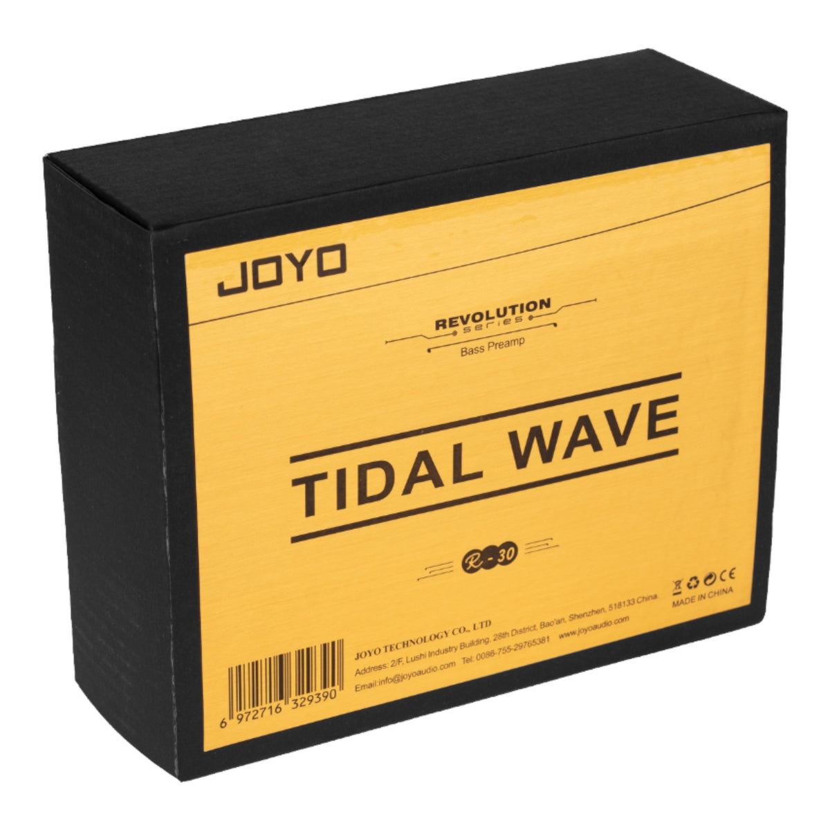 (PREORDER : EST LATE SEPT 2026) Joyo R30 "Tidal Wave" Bass Preamp & DI Pedal for 90's Bass Tone