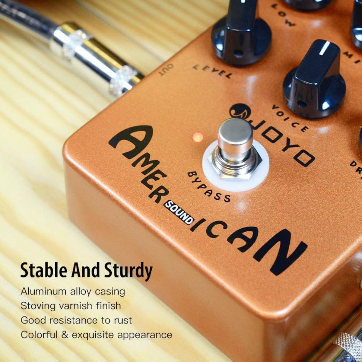 (PREORDER : EST LATE SEPT 2026) Joyo JF14 "American Sound" American-Style Tube Amp Simulator Pedal w/ 3-Band EQ