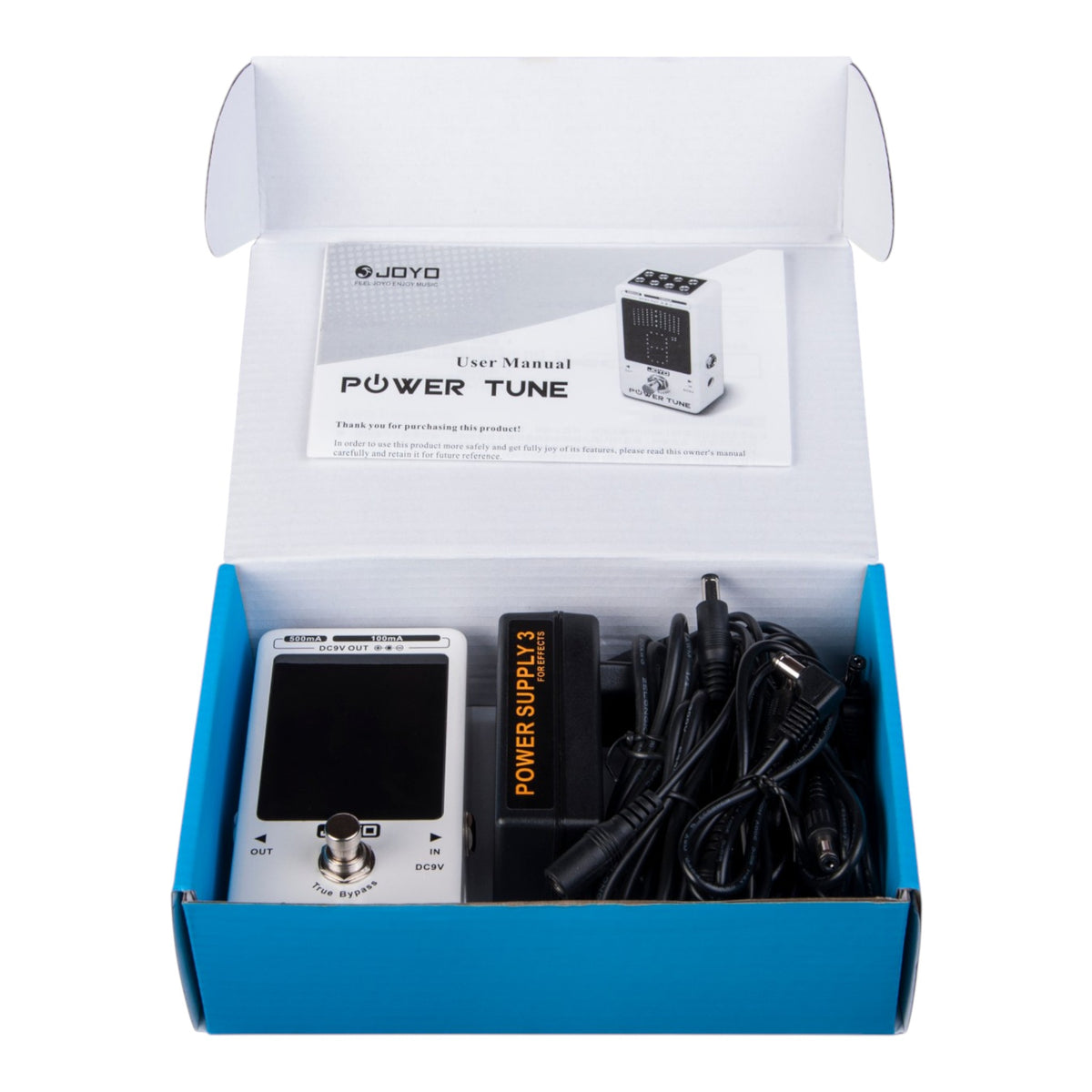 (PREORDER : EST LATE SEPT 2026) Joyo JF18R "Power Tune" Low-Noise Isolated DC 9V Power Supply & Chromatic Tuner Pedal