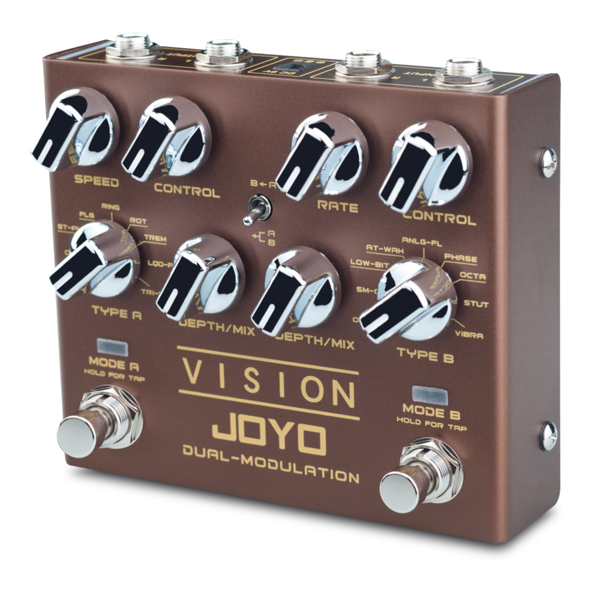 (PREORDER : EST LATE SEPT 2026) Joyo R09 "Vision" Dual Channel Modulation Effects Pedal w/ Tap Tempo