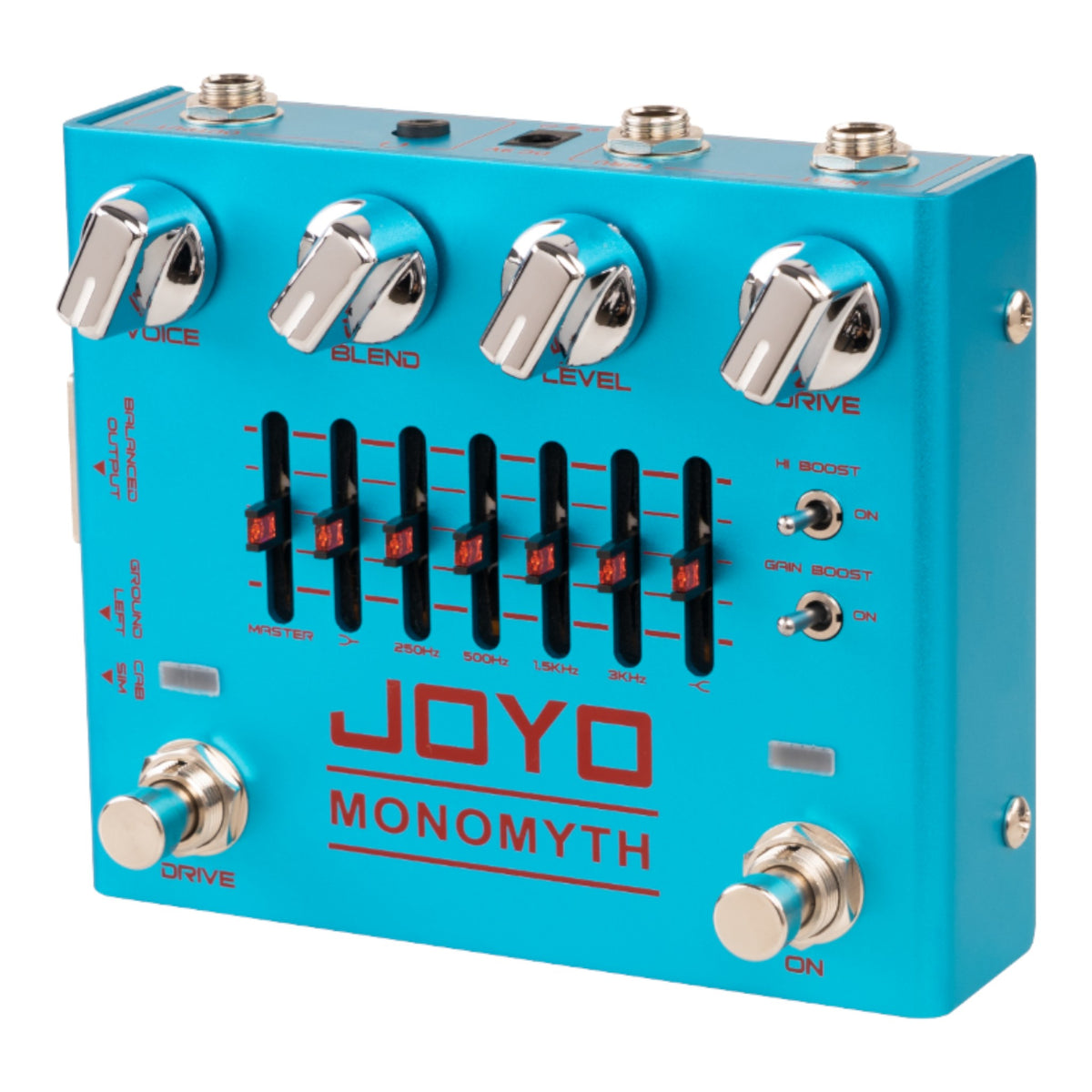 (PREORDER : EST LATE SEPT 2026) Joyo R26 "Monomyth" Dual Channel 6-Band EQ Bass Preamp & DI Pedal w/ Overdrive