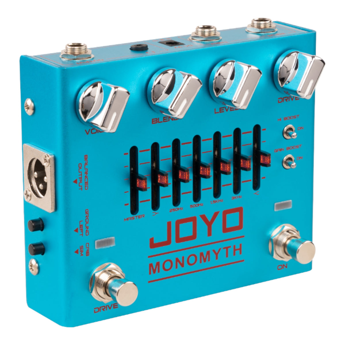 (PREORDER : EST LATE SEPT 2026) Joyo R26 "Monomyth" Dual Channel 6-Band EQ Bass Preamp & DI Pedal w/ Overdrive