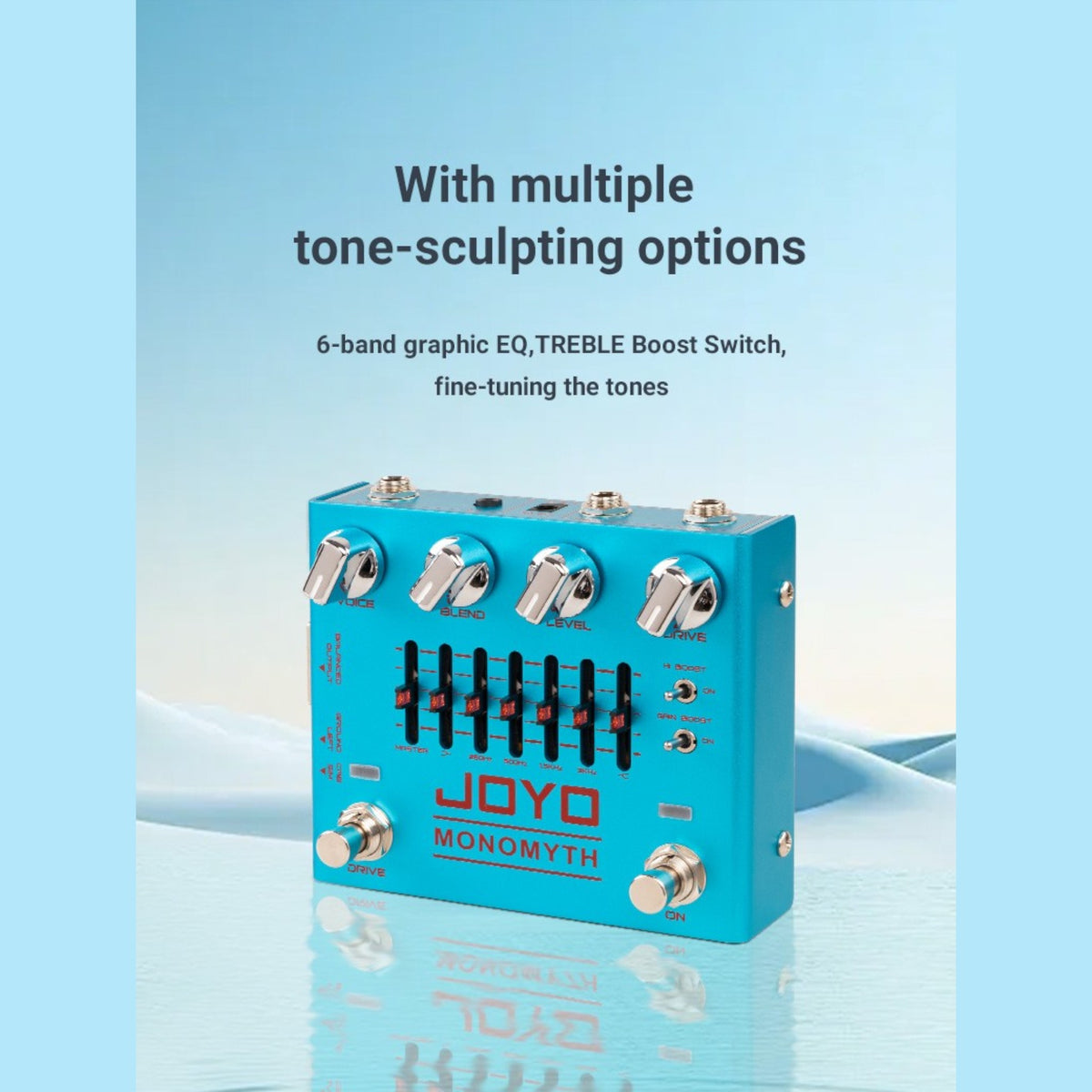 (PREORDER : EST LATE SEPT 2026) Joyo R26 "Monomyth" Dual Channel 6-Band EQ Bass Preamp & DI Pedal w/ Overdrive