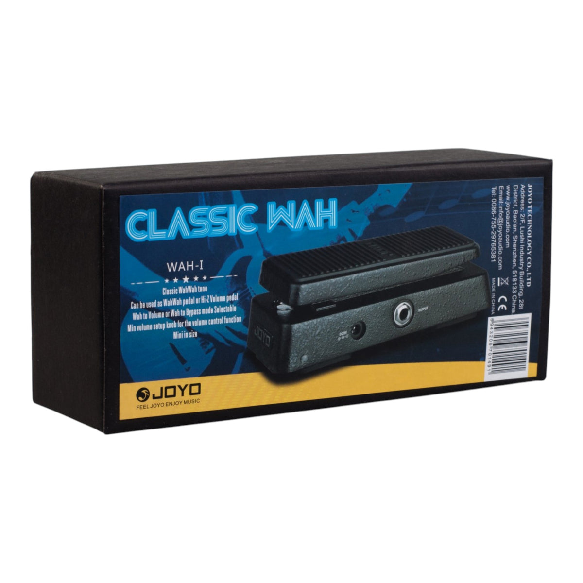 (PREORDER: EST LATE SEPT 2026) Joyo WAHI Classic Wah-Wah + Volume Guitar Effect Pedal w/ True Bypass
