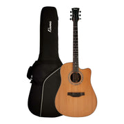 Klema K300DCCE Solid Canadian Cedar Top Indian Rosewood Body Fishman Pickup Acoustic Guitar - Natural