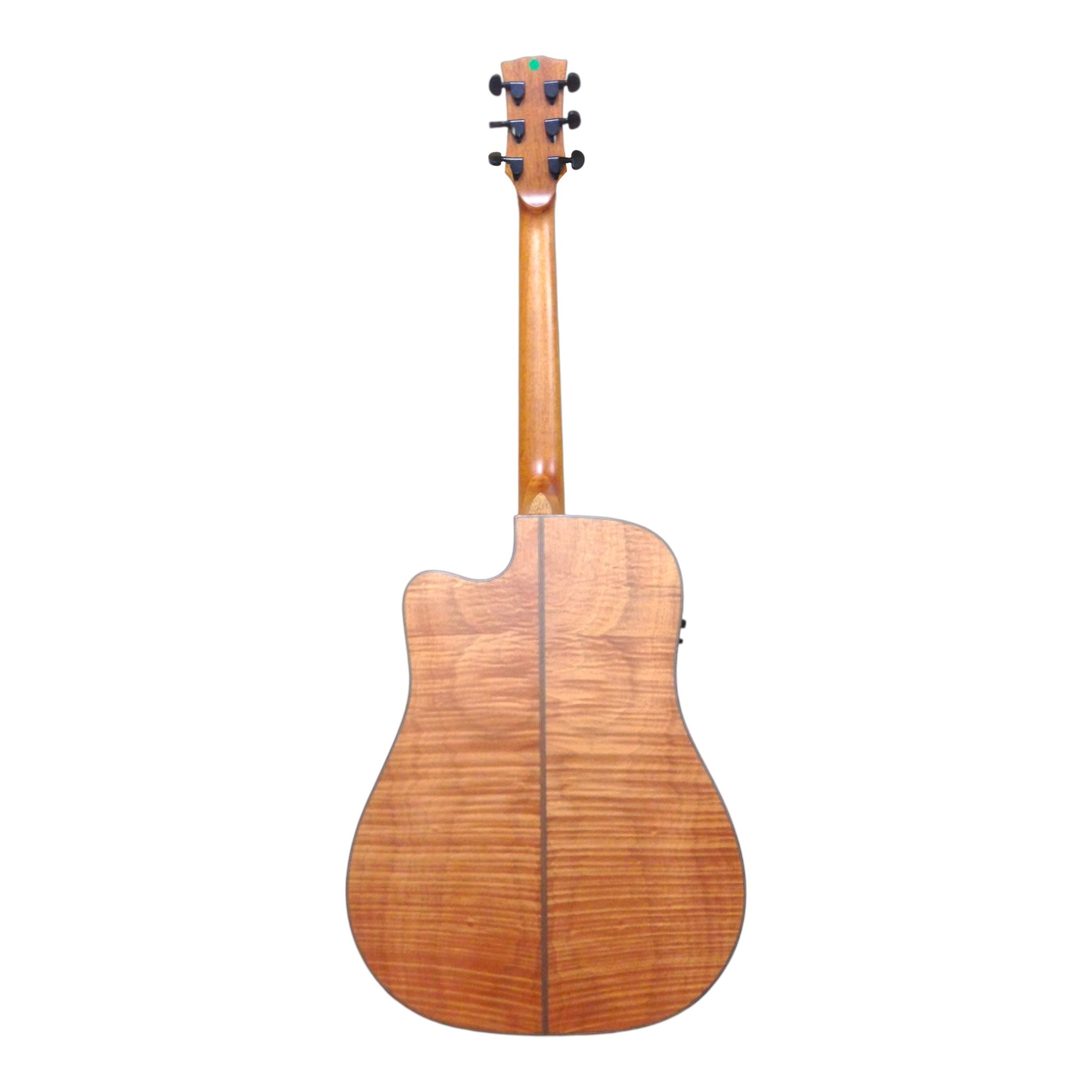 Klema K200DCCE Solid Canadian Cedar Top Flamed Maple Body Dreadnought Cutaway Acoustic Guitar - Natural