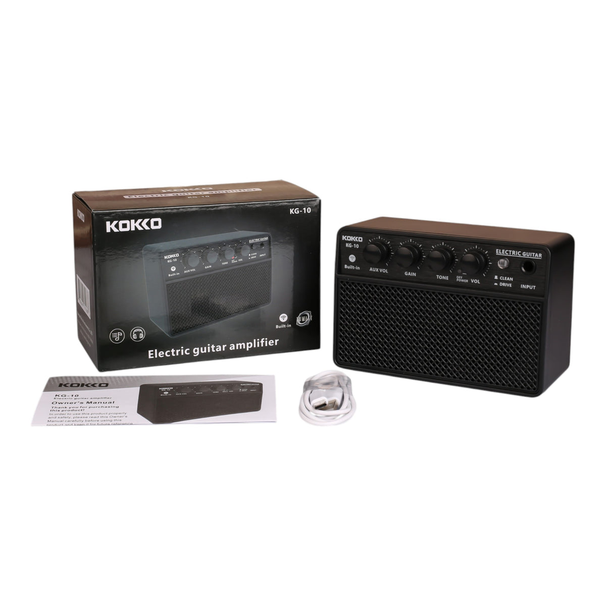 (PREORDER: MID OCT 2026) Kokko KG10 10W Mini Rechargable Electric Guitar Amplifier with Bluetooth