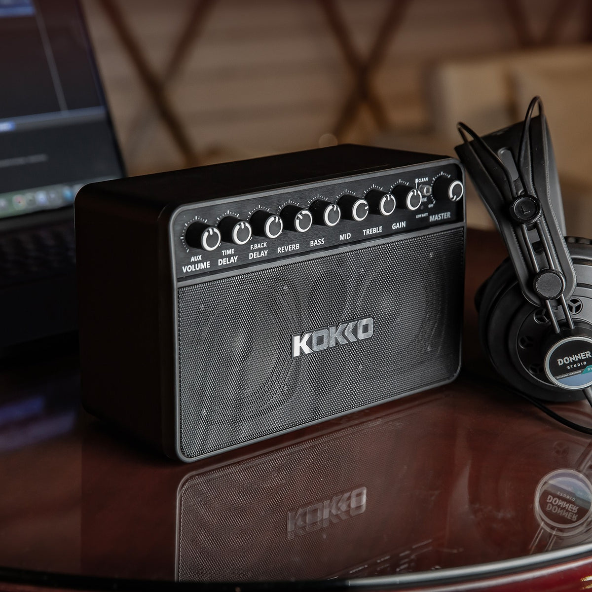 (PREORDER: MID OCT 2026) Kokko KG20 20W Portable Rechargable Modeling Electric Guitar Amplifier w/ Bluetooth & Headphone Output