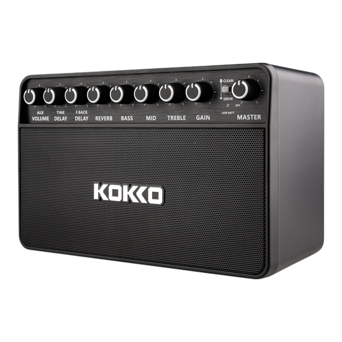 (PREORDER: MID OCT 2026) Kokko KG20 20W Portable Rechargable Modeling Electric Guitar Amplifier w/ Bluetooth & Headphone Output