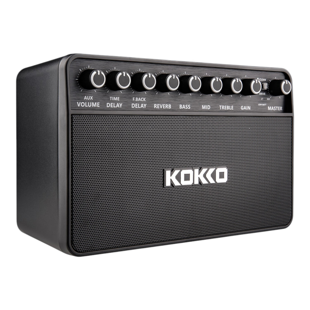 (PREORDER: MID OCT 2026) Kokko KG20 20W Portable Rechargable Modeling Electric Guitar Amplifier w/ Bluetooth & Headphone Output