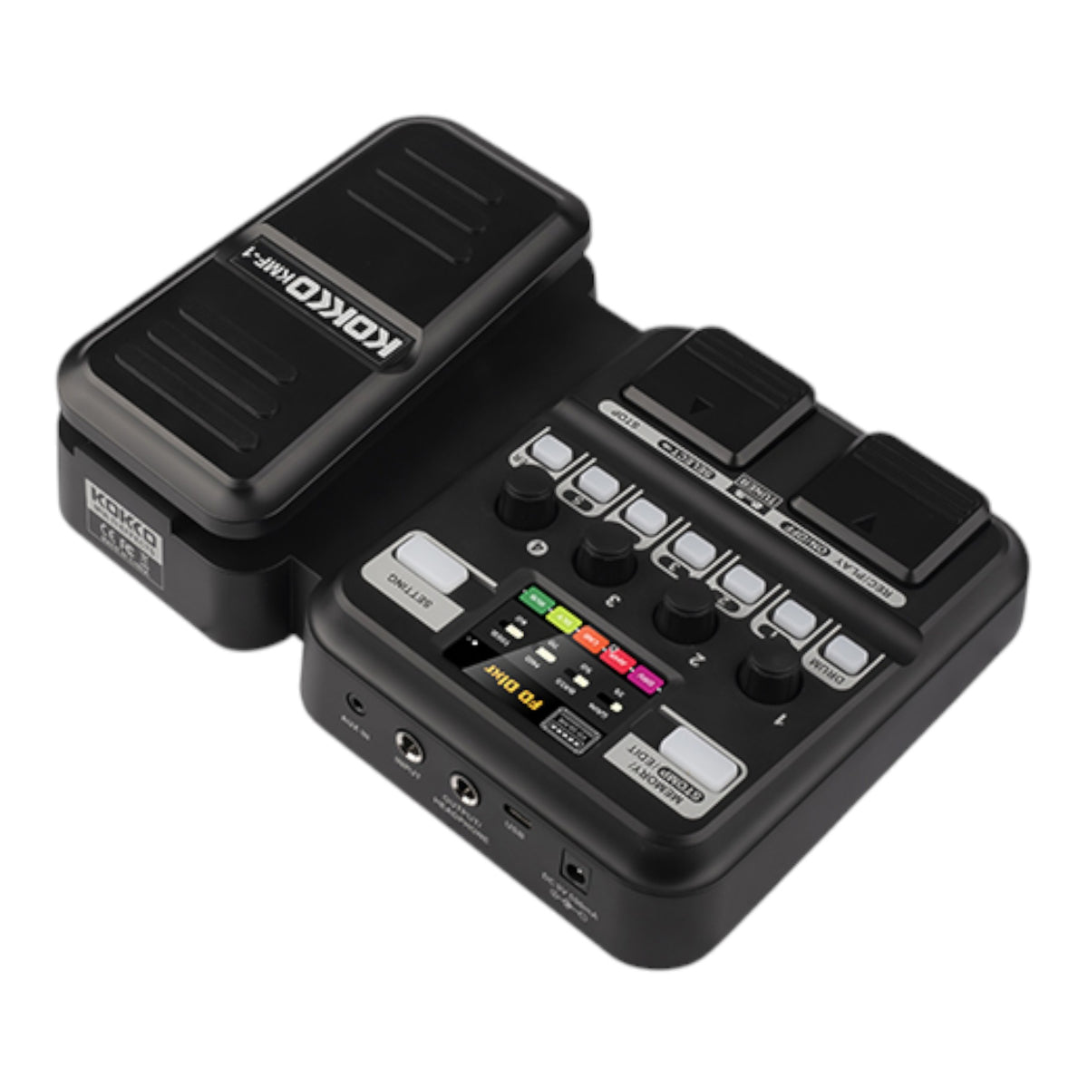 (PREORDER: MID OCT 2026) Kokko KMF1 Guitar Multi-Effects Pedal with Amp & Cabinet Modeling & Built-in Drum Machine