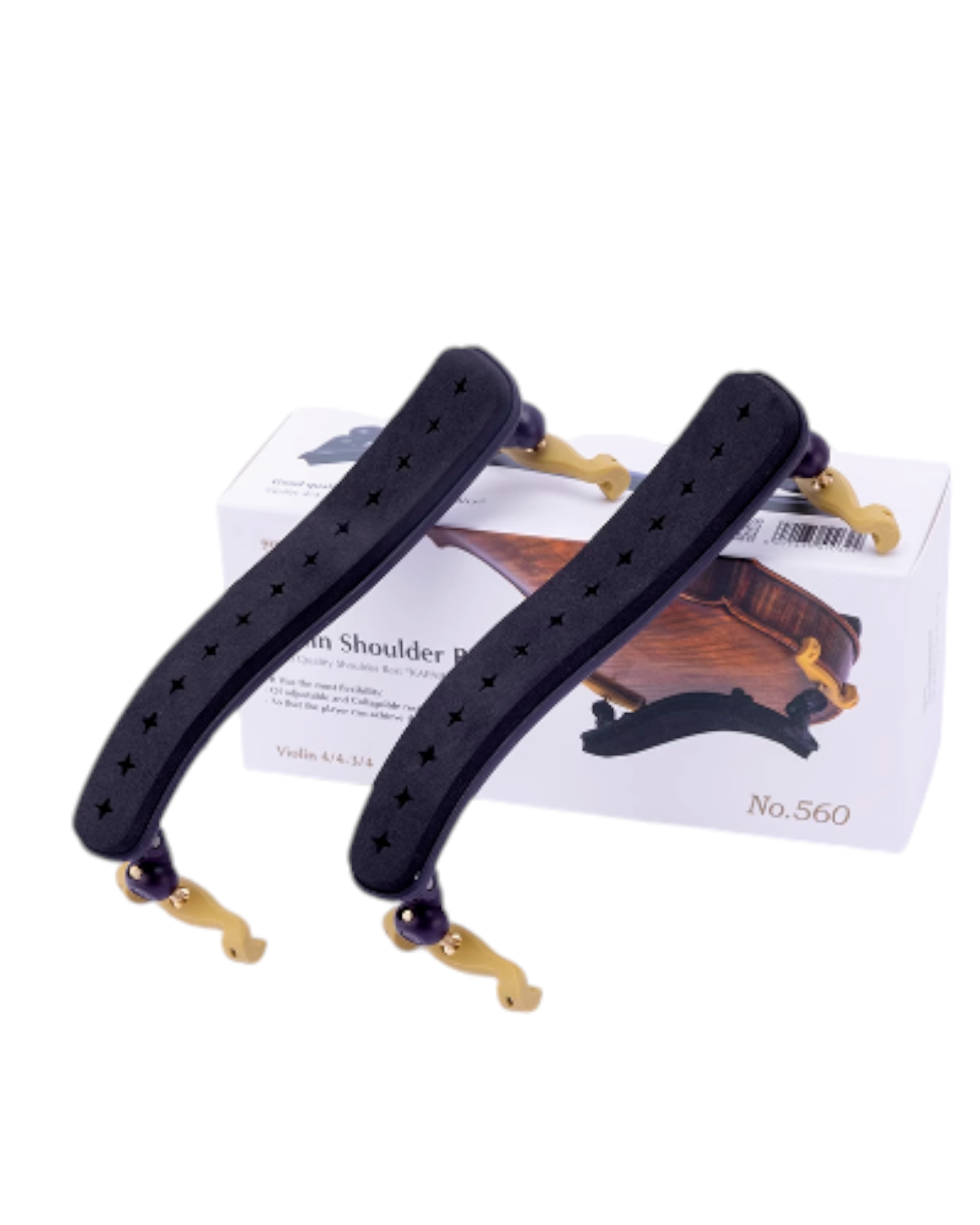 Kapaier Collapsible/Adjustable Violin Shoulder Rest for 3/4 and 4/4 Size - NO560