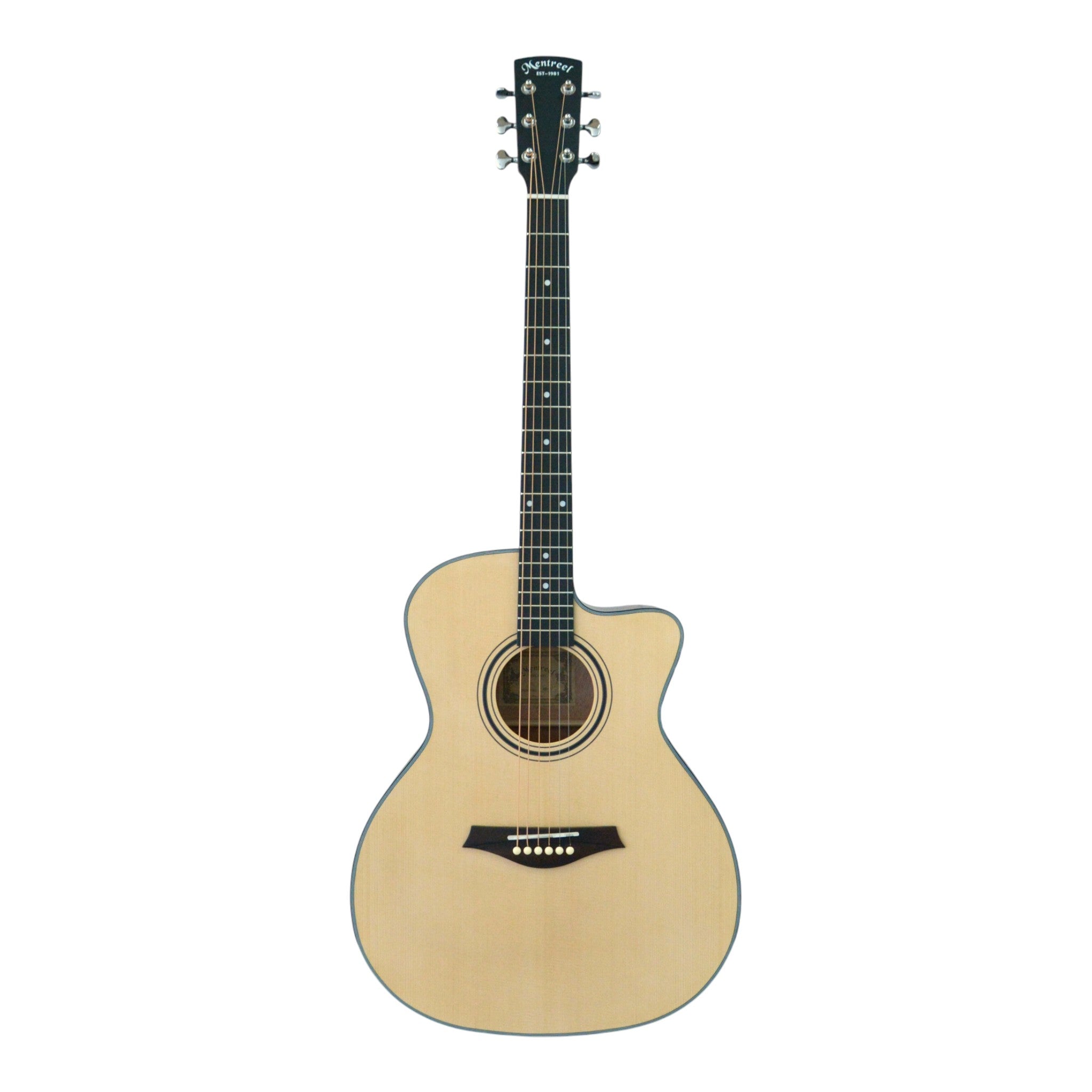 Mentreel HB6GAC 41" Spruce Top OM Cutaway Acoustic Guitar - Natural Matte