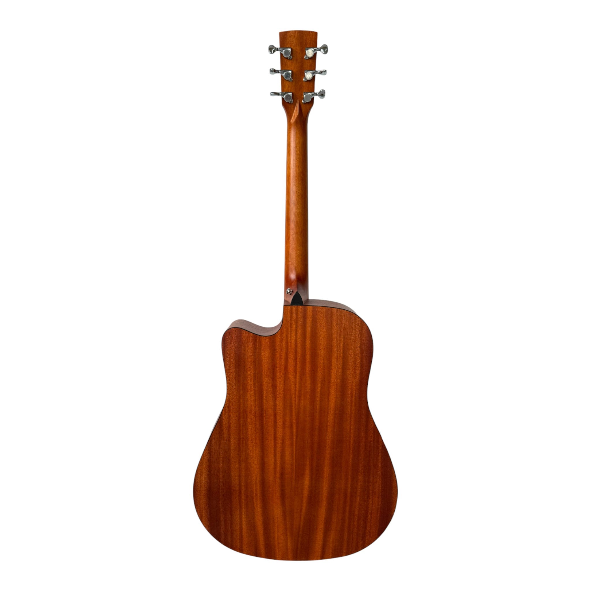 Mentreel HB8DC 41" Sitka Spruce Top Dreadnought Cutaway Acoustic Guitar - Leaf Inlay - Natural Matte