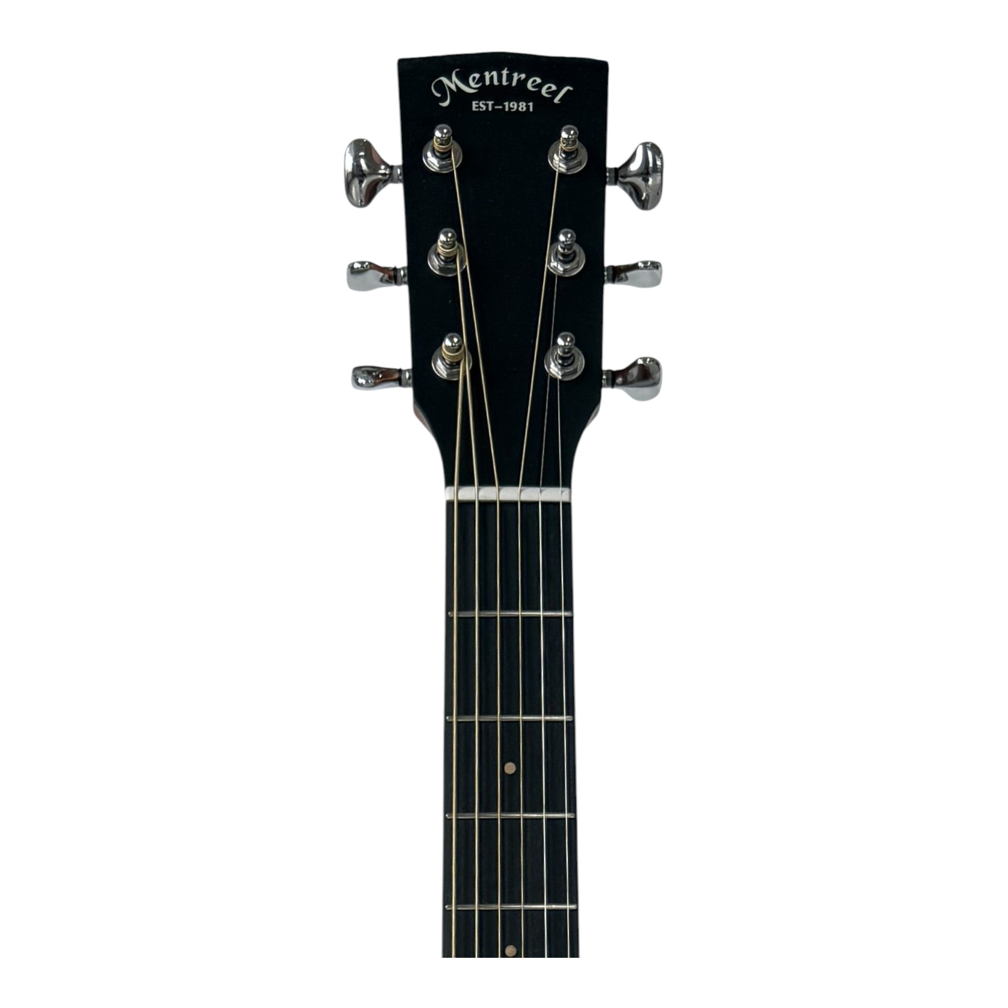 Mentreel HB8DC 41" Sitka Spruce Top Dreadnought Cutaway Acoustic Guitar - Leaf Inlay - Natural Matte