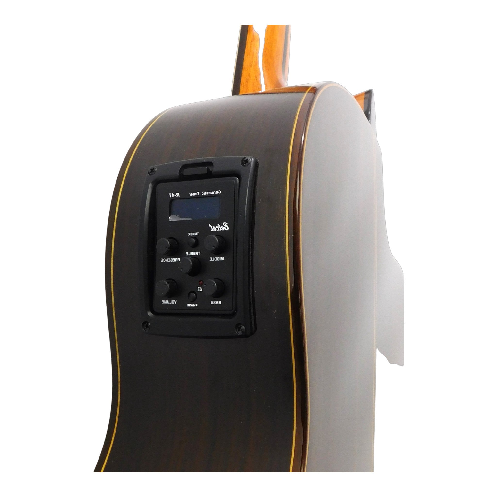 Miguel Rosales HS20CEQN Solid Cedar Cutaway Built-In Pickup/Tuner Classical Guitar - Natural