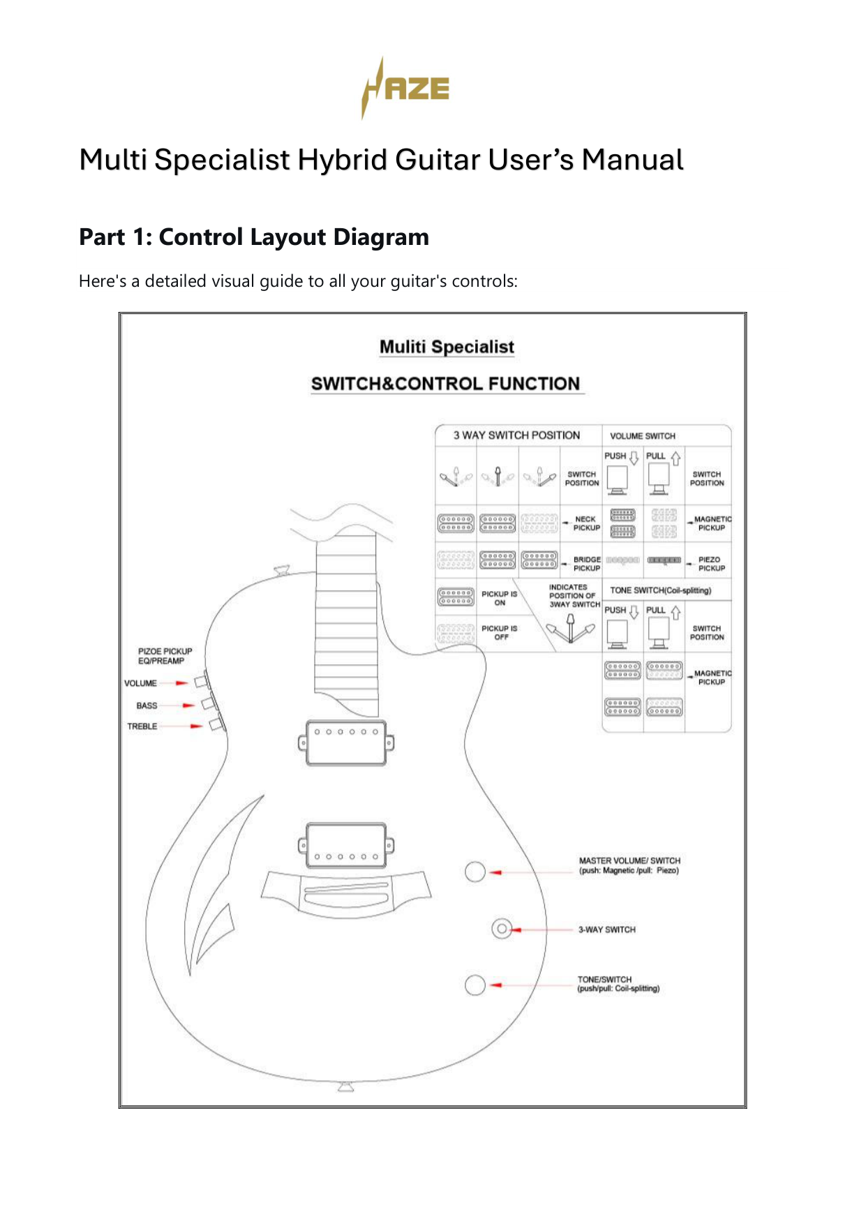 The Swiss Army Knife of Hybrid Electric-Acoustic Guitars w/ (Optional) Foam Case - MULTISPECIALIST2
