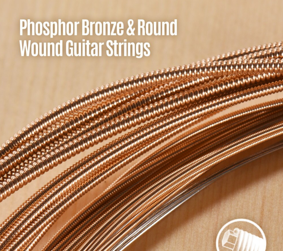 Haze DP010 Acoustic Guitar Strings - Extra Light + 3 Picks