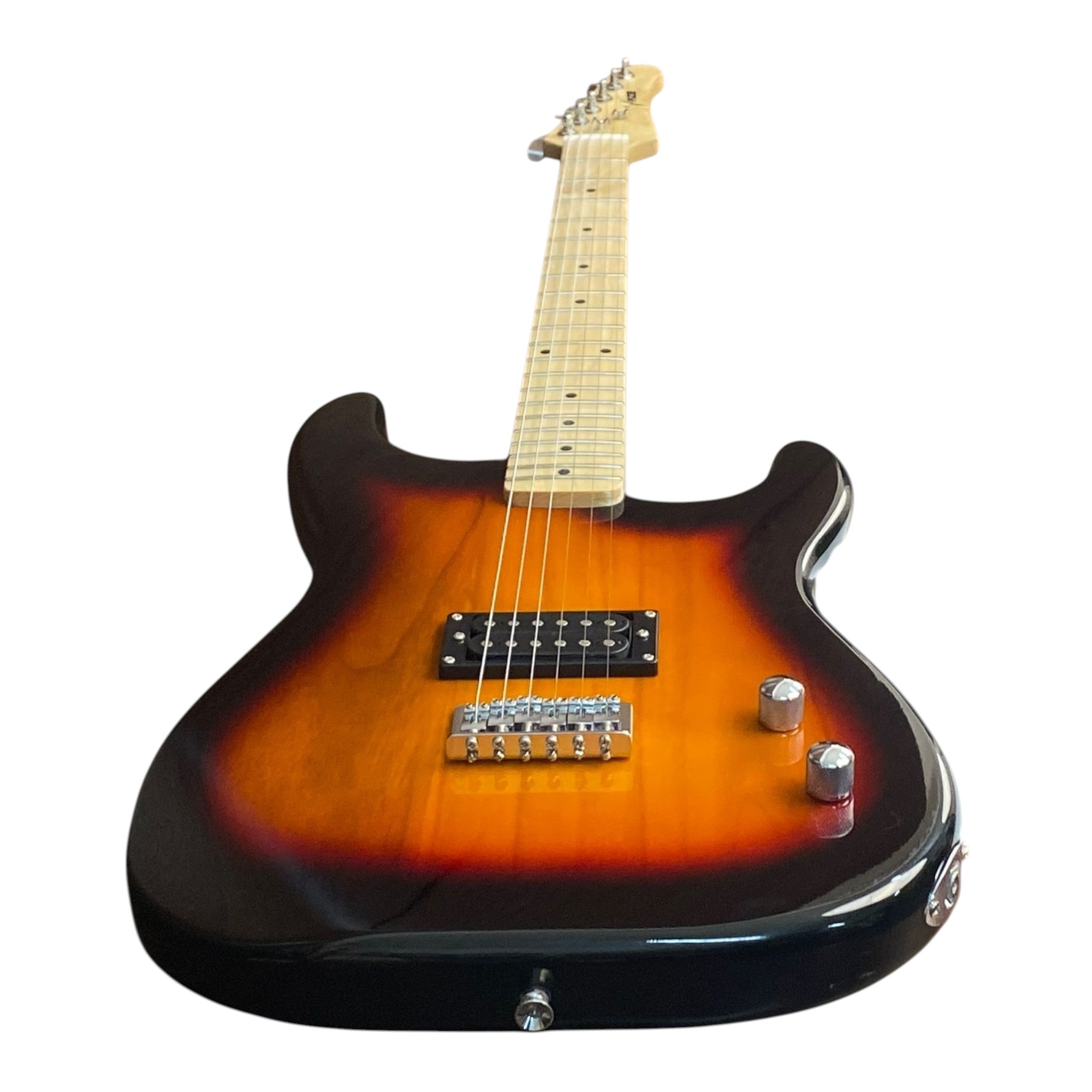 Haze HST01 "Inferno" Sunburst 3/4 Size Student Electric Guitar + 10W Amp (Optional)