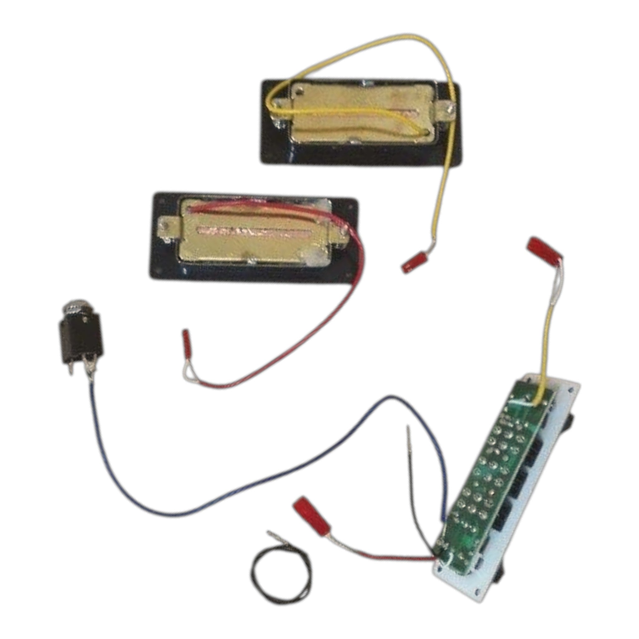 VL10DIY Hollow Basswood Body Maple Set-Neck Viola-Style Mini H-H Electric Bass Guitar DIY Kit - Complete No-Soldering w/ White Pearloid & Ebony Trims