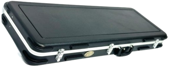 Haze 20ABS Electric Guitar Heavy-Duty Hard Case with Rounded Corners - Lockable, Black, HCBEF20ABS