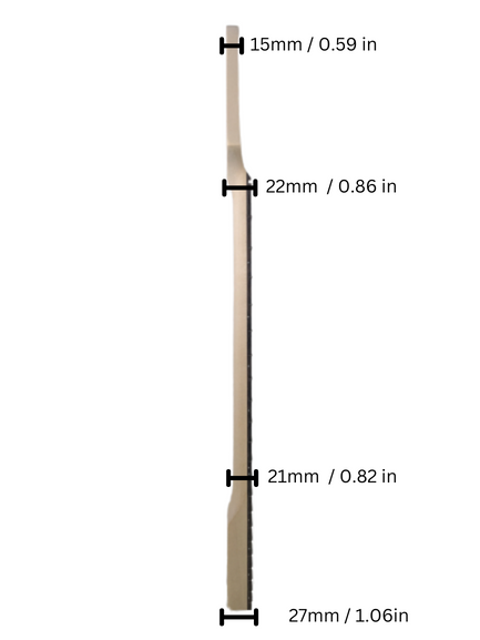 HSST1910GN1W Thin Guitar Neck - Electric Guitar Replacement Neck - Slim Profile