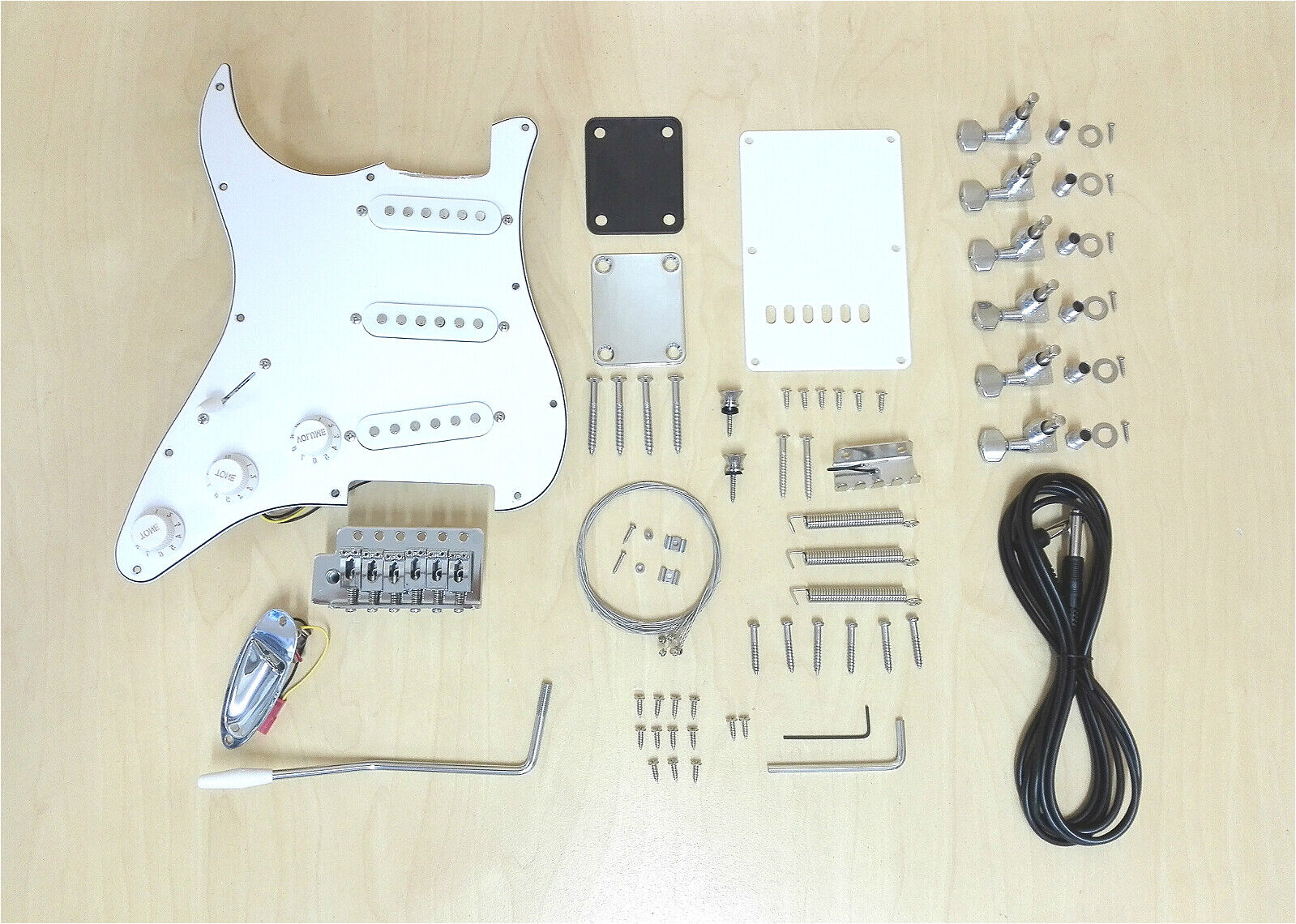 Left-Hand Haze HSST1910MFLDIY Left-Handed Solid Basswood Electric Guitar, No-Soldering